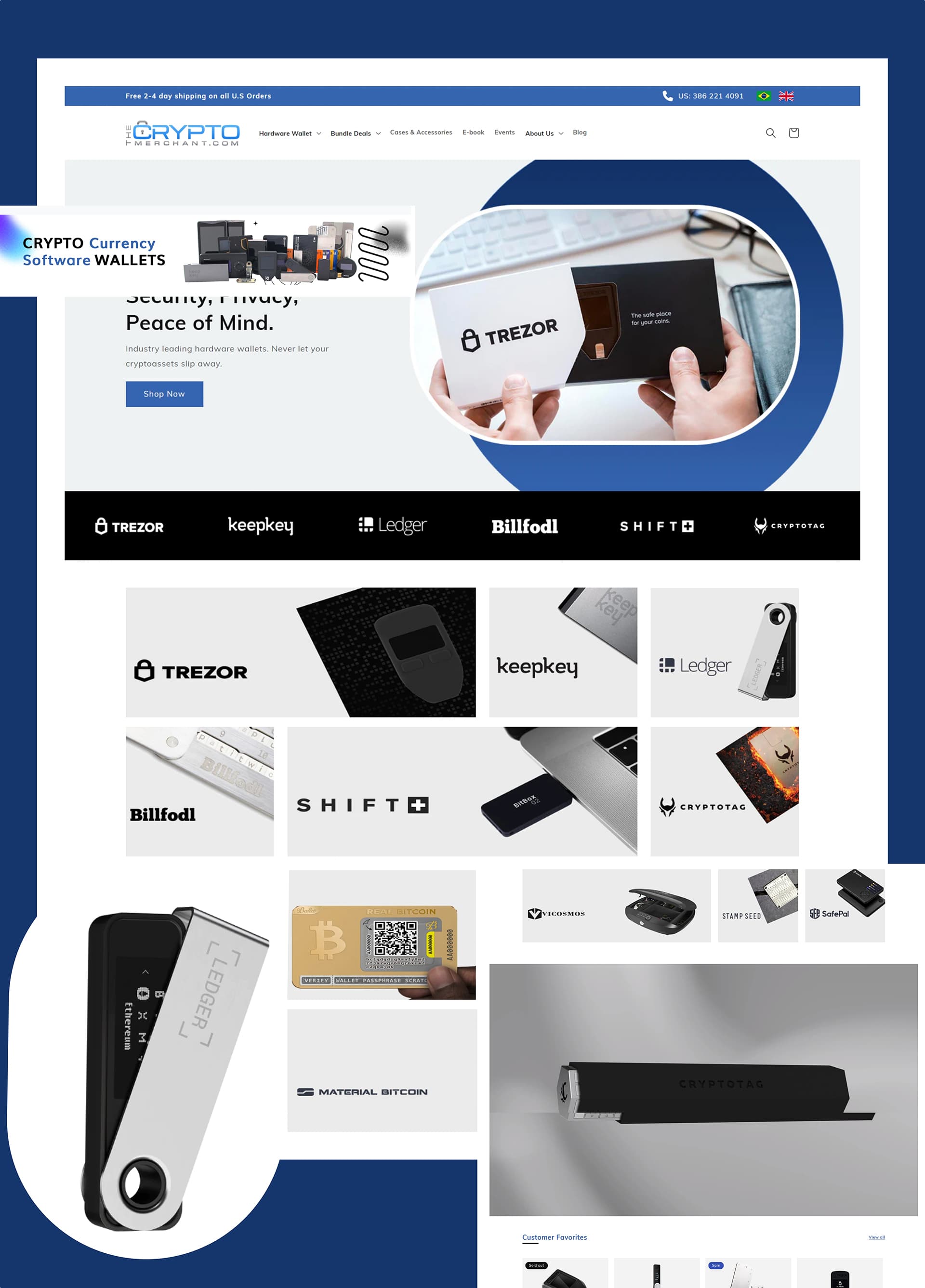 Enterprise website for a crypto-products market leader